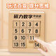 Quran Digital Huarong Road Sliding Puzzle Magnetic Version Three Kingdoms Primary School Students Mathematics Building Blocks Children's Educational Toys Luban Lock Magnetic Version Ten-Level Digital Huarong Road