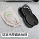 果洛菲（GUOLUOFEI）折叠旅行拖鞋男夏季新款便携式户外旅游沙滩游泳防滑人字拖女外穿 米白9275 265mm M适合39-41码