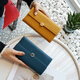 ANDSEEYOU brand long wallet women's new yellow cowhide fortune wallet fashion four-leaf clover soft cowhide clutch Chinese Valentine's Day yellow as shown in the picture
