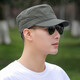 Hua Jiuqing Männer flacher Top Hut Full Seal Hut Herren Sommer Outdoor Hut dünne Sonnenhut Frühling und Herbst Baseball Cap Schnell trockener Sonnenschutz Dunkelgrau verstellbar [54-60 cm]