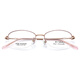Phil Watanabe Ultraleichte Myopie Brille Frauen Titan Business Pure Desire Gläses Rahmen ultraleichter High-End-Halbrahmen kann mit der Gradzahl der Frauen T15252 T15252 rotes Rosengold C08 Titanrahmen + Flachlicht 0 Grau-Grau-Veränderung Anti-Blau-Lichtlinse übereinstimmen.