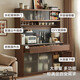 Lin's home furnishing medieval style sideboard double-layer wall integrated storage wine cabinet new style Lin's Wood Industry UM3T-A
