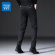 Jeanswest Casual Pants Men's Spring y Autumn New Black Business Pantalones heterosexuales Mensos Slim-Fit Trendy Versátiles 829 Gray Tamaño 32 (2 pies 5)