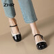ZHR MOAFERS RETRO RETRO SPLICIAS RETRO MARY JANE SAPOS MAYERS A MOMENAS Y VERSATILES SOLO SOLO MUJERES Y686 BEIGE 40