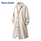 NASA GOOD mid-length jacket men's autumn Korean style solid color loose casual style couple clothes jacket khaki 2XL