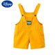 Disney (DISNEY) Children's Street Blowing Overalls Summer New Style Baby Girl Shorts Boys Small Middle Children's Cropped Pants Boys and Girls' Slings Yellow Strap Shorts Size 100 Size Suitable for about 90cm
