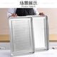 FISDDIS 304 stainless steel plate square plate rectangular baking pan canteen steamed rice plate grilled fish plate deep square plate 60*40