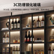 Wuyan Guipin Wine Cabinet Living Room 2024 New Light Luxury High-end Display Cabinet Customized Storage Cabinet Integrated Wall Wine Cabinet Glass Cabinet Door 40cm Single Door Elegant White Delivered to Home