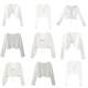 Langsha Summer Shawl para niñas delgadas de chawly de maldita con protección solar de mesh de mesh de seda con protección solar de protector solar S56-9923 White M86-105Jin [Jin equivale a 0.5 kg] [alta calidad]