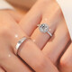Pt950 platinum moissanite color one carat diamond ring for couple, a pair of wedding rings, wedding rings for girlfriend, Brilliant Nebula 1 carat, men's ring 10 points - light luxury model, the default live mouth can be adjusted in size