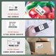 Deli 80*40 мм 1180 листов*1 объем коралловый море Три теплопроницаемой этикетки бумаги пищи и одежда.