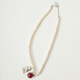 Tagi.<Cream Cherry>Freshwater Alien Pearl Imagination Cherry Pendant Necklace Cream Cherry