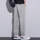 Jewish ice silk casual pants for men's summer thin slim pants for men's loose Harren quick-drying elastic stretch-fitting trousers 1915 khaki + 1915 light gray M