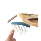 Lingchuan hair transition artifact forehead bangs broken hairpin hair comb upside down comb new anti-slip one-word clip short hair headwear coffee color