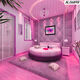 Anchor live broadcast background wall cloth video live broadcast room 3d bedroom internet celebrity Kuaishou Douyin internet celebrity background cloth 6629 width 1.5 meters - height 2 meters vertical version