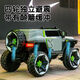 Floß-Kern-Tank 300 Kinder-Elektrofahrzeug Doppelfernbedienungskontrolle Erwachsener Vierrad-Offroad-Fahrzeug Kinder-Allrad-Swing-Auto [Weiß] 390 Motor + Fernbedienung kann zum Selbstfahrten [verbessertes Luminhalsrad] 12V14 Super Power + Soft Wheel + Soft Seat verwendet werden