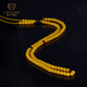 Jiale Amber Beeswax Bracelet 108 Rosary Beads Women's Old Wax Beads Multi-circle Bracelet Chicken Oil Yellow Amber Jewelry 108 Pieces About 9g/A0187