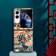 Xiao Jiejiang a choisi Nubia Flip2 Mobile Phone Case Nubia Flip2 Mobile Phone Case Nubia Leather Pattern peint nouveau NX724J Pliage Screen Anti-Fall European and American Puzzle Ty-Mushroom Head Nubia Flip2 [motif de peau grand trou]