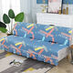Xuxian full cover sofa cushion foldable sofa bed cover four-season universal non-slip sofa cover simple dual-purpose without armrests blue armrests 90*90
