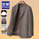 Romon Hiver Nouveau costume de combinaison pour hommes d'âge moyen Collier en laine Duck amovible Down Down Inner Dada Veste d'hiver Couleur marron masculine 180 / xl [Convient pour 135-150jin [Jin est égal à 0,5 kg]]]