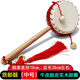 Yama Jia Mediumhändler Drum, Kinderrassel, Kuhlatten-Hand-Kurbel-Drum, hölzerne Wellentrommel, riechende Trommel, Hawking-Trommelgriff-Trommel, Originalfarbe Griff (klein) Red Circle Peddler Drum