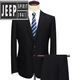 JEEP SPIRIT Men's Suit Suit Men's 2022 Spring and Autumn Business Formal Suit Korean Version Slim Dress Groom Black Slim Korean Version Center Open 165A