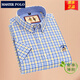 Meister Polo Paul Offizielle Marke Plaid Shirt Herren kurzärmelig Sommer dünne Baumwolle Business Casual Sticked Shirt D2629 42