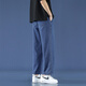 Foss Phil Light Blue Jeans Summer Summer de nueve puntos sueltos de nueve puntos de moda y pantalones de moda de patas anchas informales 718-K829 Blue oscuro XL [recomendado 145-160Jin [Jin equivale a 0.5 kg]]]