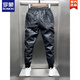 Romon (Romon) Automne et hiver épaissis épaissis chauds et imperméables Pantalons de moto en cuir en cuir pur noir pur noir 895 (plus) xl 120-140jin [Jin est égal à 0,5 kg]