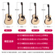 Saga (Saga) SF600 Folk Gitarre Anfänger Elektrische Box -Gitarre Einführung in Männer und Frauen Special Acoustic Gitarre Intelligence Bureau SA600CW/40 Zoll/A Barrel/Sandsturmfarbe