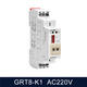 Geya AC 220V digital display high-precision dc24V power-on delay time relay GRT8-K 1 open 1 close AC/DC12240V