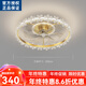 XMSJ风扇灯吊扇灯主卧室房间吸顶灯2024年新款餐厅电扇带灯具广东中山 12033金色50CM无极+摇头