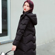 帝黛（DIDAI）品牌羽绒服女中长款新品冬装2024新款女士休闲白鸭绒女装宽松外套 黑色【9913款】 L建议（115-130）斤