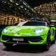 Join hands with an extra-large two-seater Lamborghini children's electric car toy that can sit on a baby's remote-controlled child stroller. Upgraded green full-featured + MP4 + 12A ultra-powerful battery, tug + portable charging + hydraulic butterfly wing door