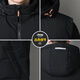 JEEP SPIRIT Down Jacket Vest Men's Autumn and Winter Warm Thickened Vest 2025 Outerwear Down Vest Men's Black XL (140-155Jin Jin is equal to 0.5kg)