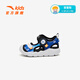 ANTA Children's Sandals 2026 Summer New Boys and Girls Baby Sandals Baotou Soft Sole Breathable Sports Beach Shoes True Blue/Anta White/Black-4 20