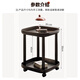 Zhuobo coffee table side table side table movable small table small coffee table bedside table storage rack storage cabinet CJ19 black