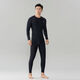Segru men's wetsuit swimsuit long-sleeved adult sun protection swimsuit full body one-piece trousers snorkeling surfing large size swimsuit black 07 L