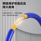 Nokoxin engineering telecommunications grade armored fiber jumper single-mode dual-core LC-LC Gigabit 10 Gigabit armored tail fiber wire anti-rat tensile-resistant and bending armored single-mode dual-core jumper LC-FC 5 meters