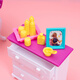 Ling Yuxun 6 points 30 cm Doll Meubles Accessoires de puzzle de chambre bébé simulé Girl Doy Doll Enfants 9929 Baby Room + Joint Doll adaptée à 30 cm Doll