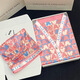 Mobeihai summer pajamas for women ice silk cute printed shorts shorts casual cardigan bestie can wear home clothes set YFY-9902# pink letter M Recommended 80-100Jin [Jin equals 0.5 kg]