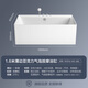 九牧（JOMOO）浴缸家用小户型独立泡澡池亚克力薄边浴缸淋浴卫生间一体式浴缸 YR13116带花洒气泡按摩缸1.6m