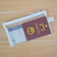 Warm Passport Storage Bag Overseas Travel Document Bag Transparent Portable Boarding Pass Card Travel Protective Cover Storage Bag A6 Small Single Layer 3 Pack