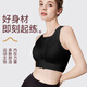 Langsha high-intensity front zipper sports bra for women shock-proof running plus size fitness bra shock-absorbing vest yoga anti-sagging
