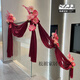 
2025 Snake Year Wedding Staircase Handrail Decoration Satin Galactic Mantle Flower Set Wedding Room Engagement Men's Indoor Wedding B3527