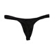 BRAVEPERSON Low Waist Sexy Modal Shorts Men's Solid Color Breathable Sports Tight Thin U-Bag Thong Black M