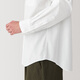 无印良品（MUJI）男式 水洗 平纹 长袖衬衫 男士长袖衬衣外套 翻领 AC2WPC5S 白色 XL （180/104A）
