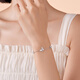 Liuguifu Jewelry Platinum Bracelet Women's Butterfly Platinum PT950 Bracelet Birthday Gift 4.85g