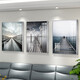 Pinturas de decoración de paisajes simples y hermosas modernas, sofás de la sala de estar Pinturas colgantes de pared, luz de lujo de luz nórdica, TXMG12858 40*60 Adecuado para paredes de aproximadamente 2.5 metros, elegante negro 3 3