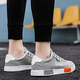 Wang Zhibu (Wangzhibu) Schuhe Herren 2025 Neue Herren -Leinwandschuhe koreanische Stil Sportloser Schuhe Male Studenten personalisierte bequeme Schuhe 6636 Grau und Weiß 40